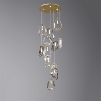 5515/12P Brushed brass Mix glass
