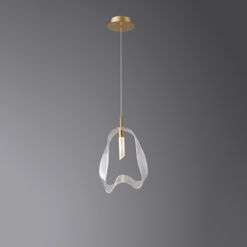 5515/1P Brushed brass Clear glass