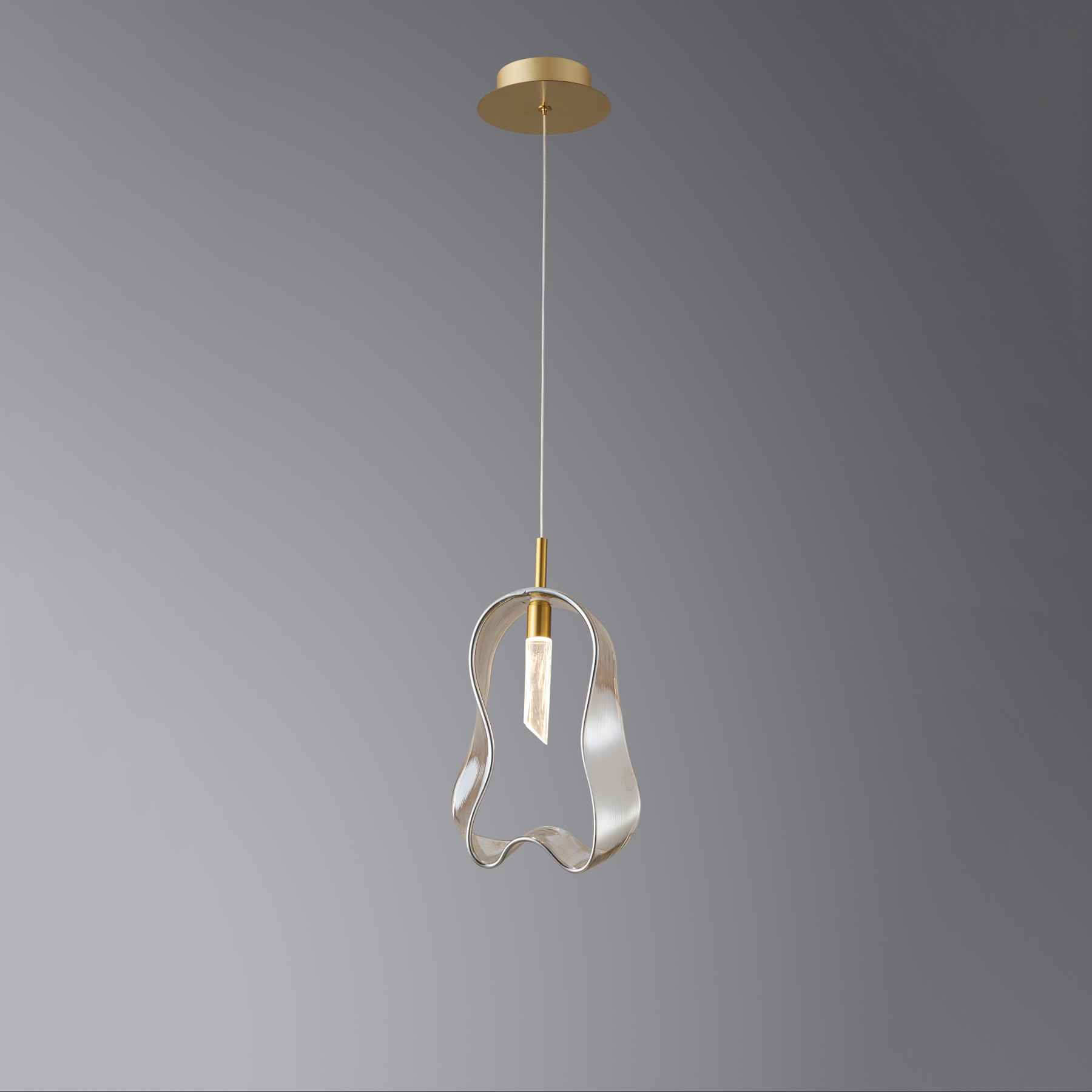 5515/1P Brushed brass Cognac glass