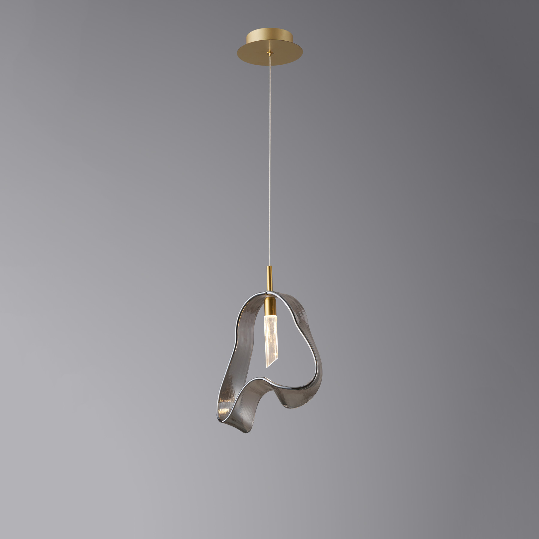 5515/1P Brushed brass Smoke glass